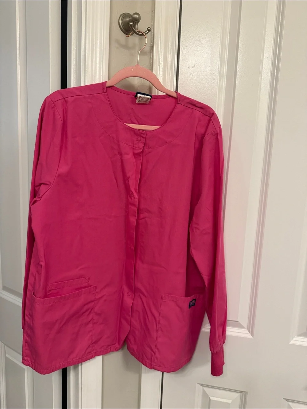 Cherokee Hot Pink Scrub Jacket